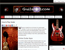 Tablet Screenshot of guitarorb.com